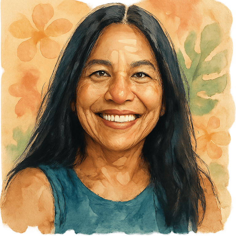 Watercolor portrait of Mele